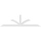 Ekena Millwork Richland Architectural Grade PVC Gable Bracket, 96"W x 28"H x 4"D x 4"F, 7/12 Pitch GBP096X28X0404RIC00 - alternate 5